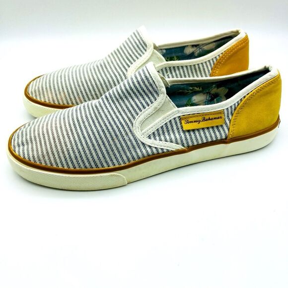 Tommy Bahama Women’s Striped Slip-On Shoes 8 - Picture 2 of 9